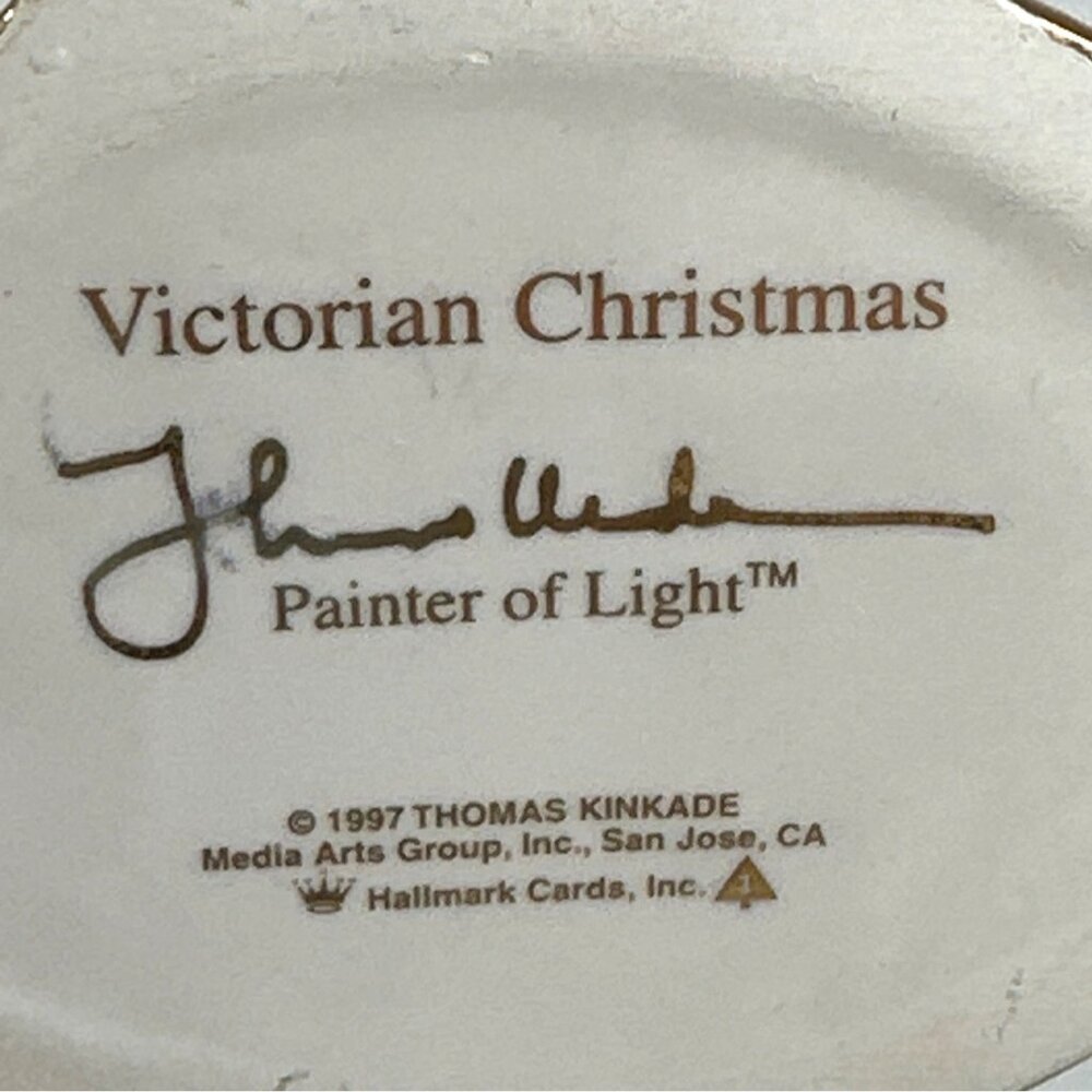 VNTG Thomas Kinkade Victorian Christmas 1997 Hallmark Keepsake Ornament - Picture 5 of 5